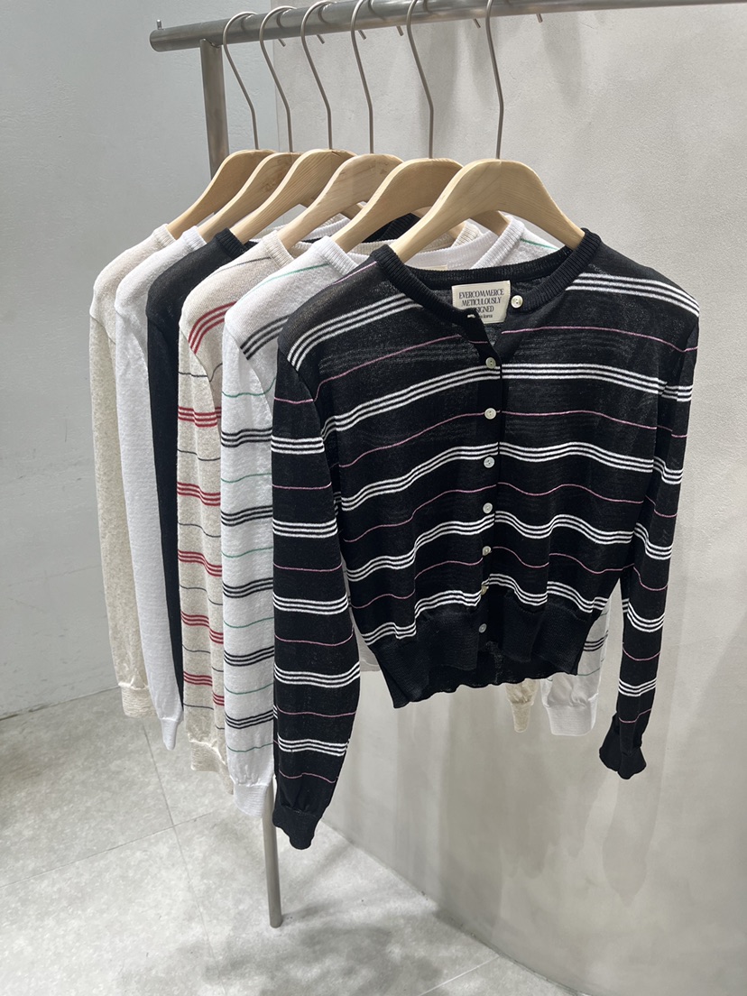 EVERCOMMERCE METICULOUSLY DESIGNED韓國代購女士新品26夏季針織衫開衫EVERCOMMERCE METICULOUSLY DESIGNED針織衫