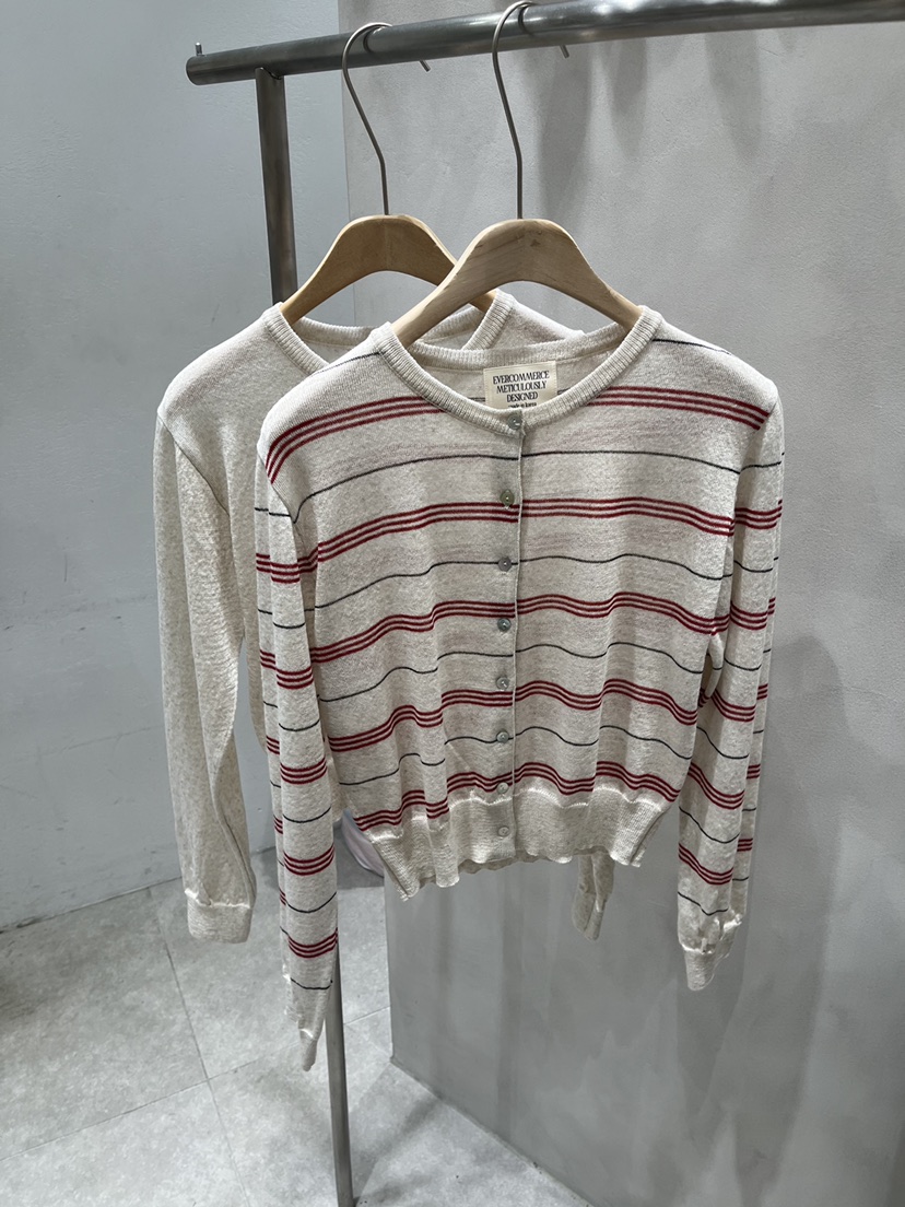 EVERCOMMERCE METICULOUSLY DESIGNED韓國代購女士新品26夏季針織衫開衫EVERCOMMERCE METICULOUSLY DESIGNED針織衫