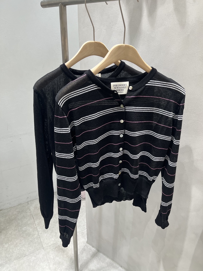 EVERCOMMERCE METICULOUSLY DESIGNED韓國代購女士新品26夏季針織衫開衫EVERCOMMERCE METICULOUSLY DESIGNED針織衫