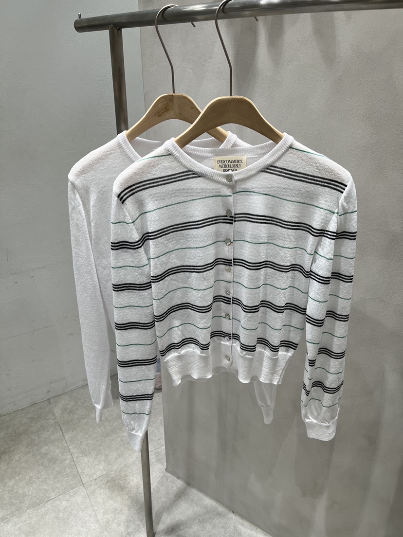 EVERCOMMERCE METICULOUSLY DESIGNED韓國代購女士新品26夏季針織衫開衫EVERCOMMERCE METICULOUSLY DESIGNED針織衫