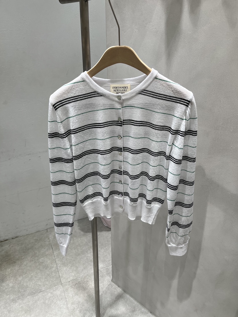 EVERCOMMERCE METICULOUSLY DESIGNED韓國代購女士新品26夏季針織衫開衫EVERCOMMERCE METICULOUSLY DESIGNED針織衫圖色3