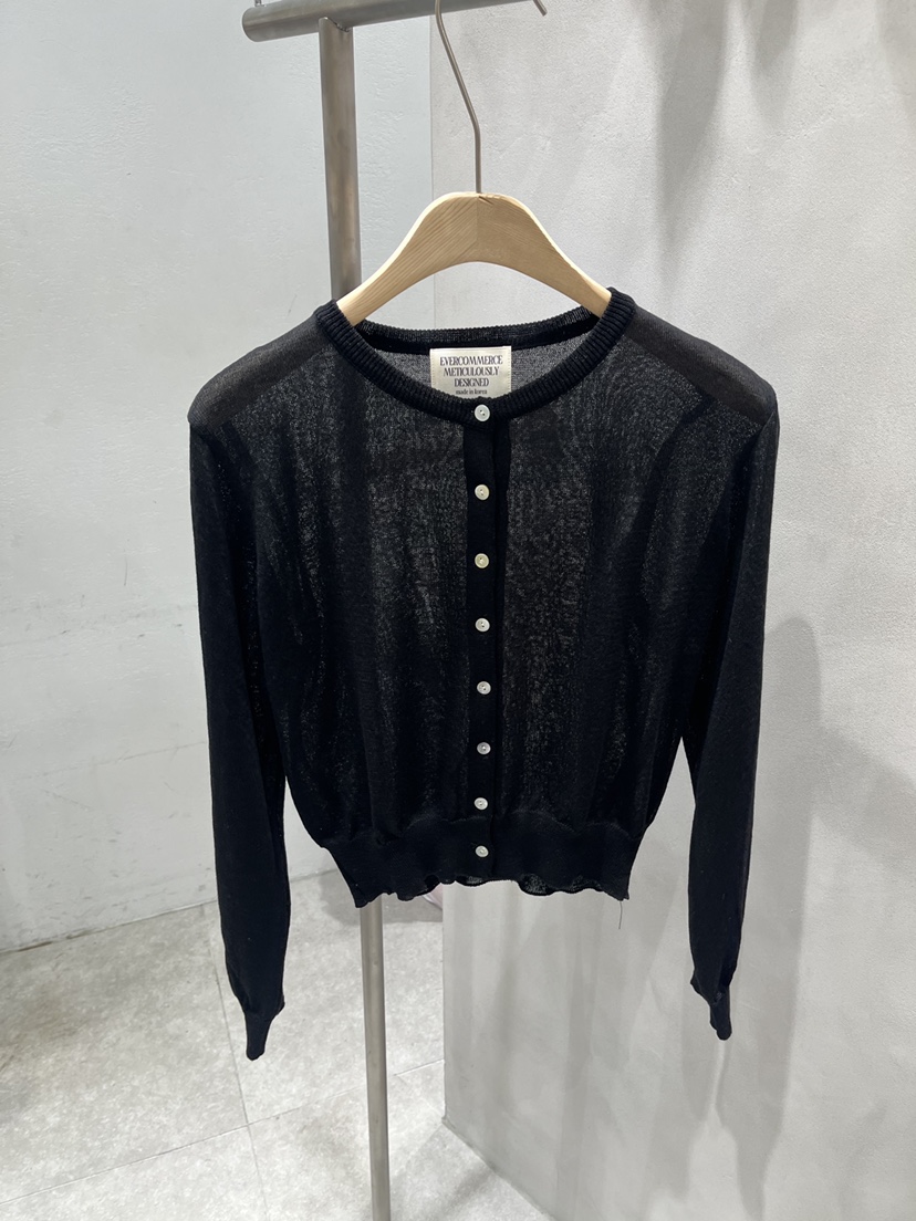 EVERCOMMERCE METICULOUSLY DESIGNED韓國代購女士新品26夏季針織衫開衫EVERCOMMERCE METICULOUSLY DESIGNED針織衫圖色4