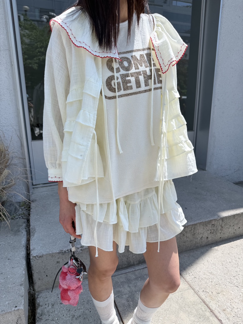 FRANC—L韓國直郵實拍女裝新品推薦26夏季襯衫蕾絲衫不含內搭FRANC襯衫/蕾絲衫