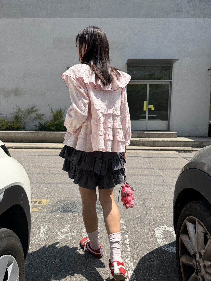 FRANC—L韓國直郵實拍女裝新品推薦26夏季襯衫蕾絲衫不含內搭FRANC襯衫/蕾絲衫