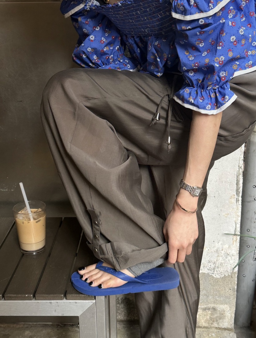 ZEROZERO韓國直郵女裝新款時尚人氣推薦休閑熱賣休閑褲口袋ZEROZERO休閑褲