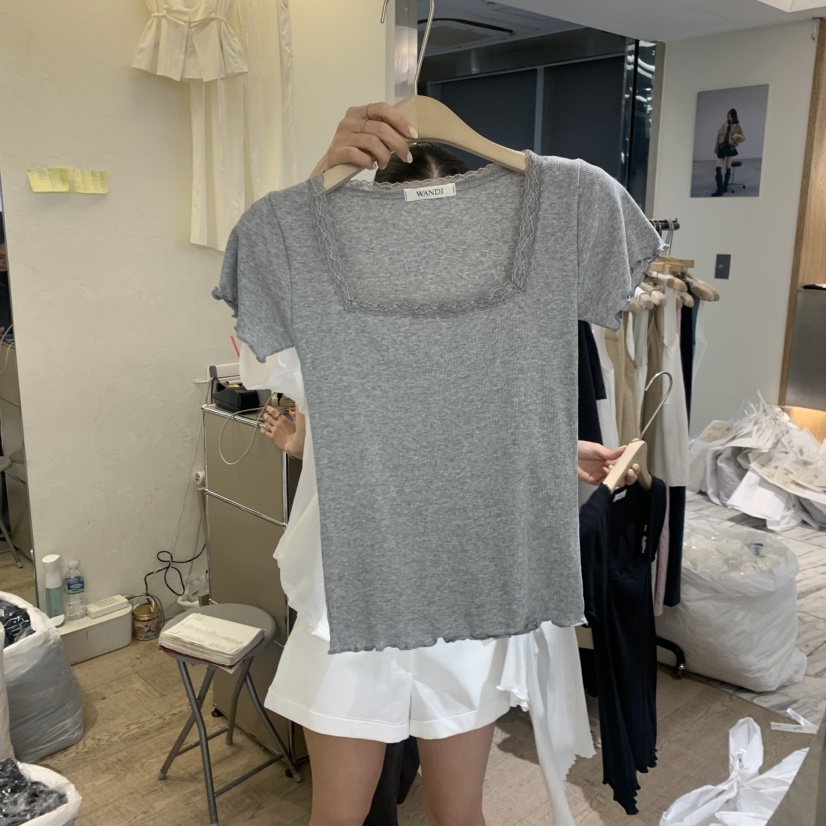 W AND J韓國直郵女裝新品26夏季推薦人氣職業26春夏T恤W AND JT恤圖色2