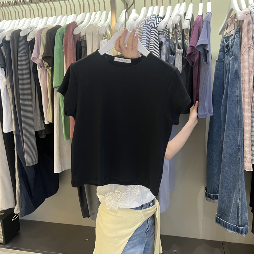 FAVE/FAVOURITE東大門實拍韓國女裝新款推薦休閑職業T恤FAVE/FAVOURITET恤圖色3