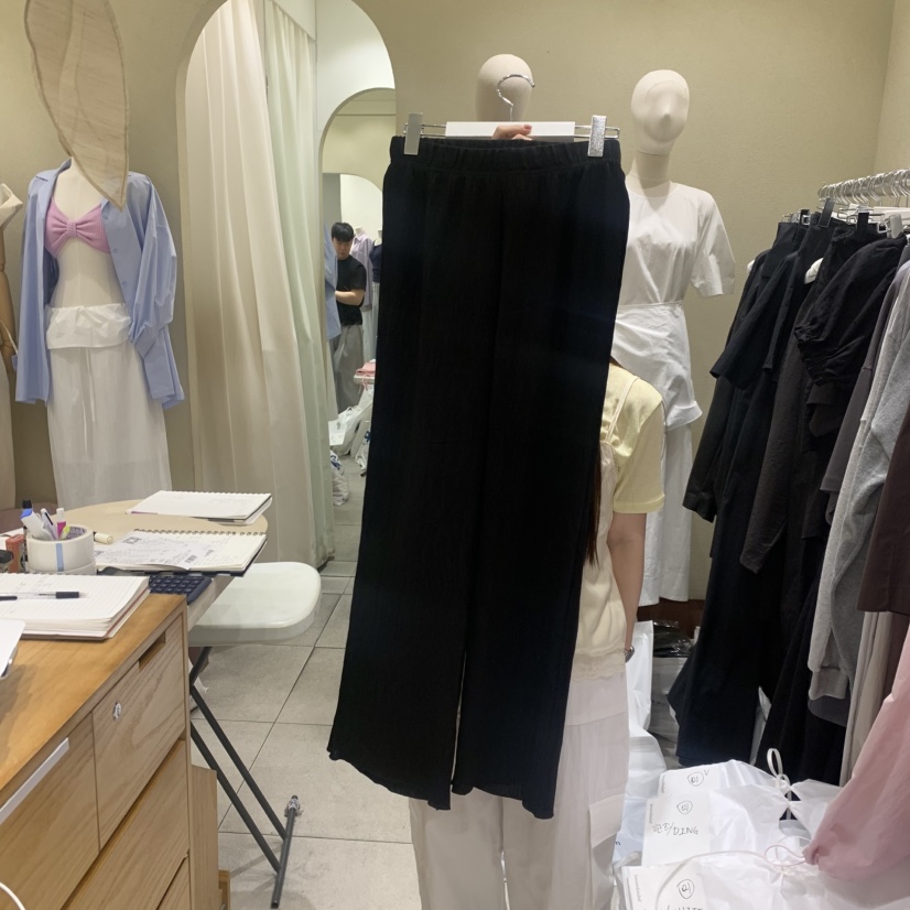 BROCCOLISALAD韓國直郵實拍女裝新品熱賣時尚26春夏休閑褲BROCCOLISALAD休閑褲圖色2