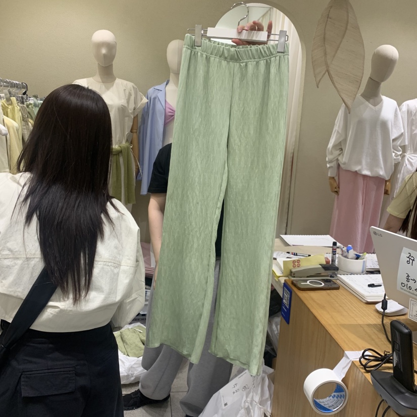 BROCCOLISALAD韓國直郵實拍女裝新品熱賣時尚26春夏休閑褲BROCCOLISALAD休閑褲圖色4