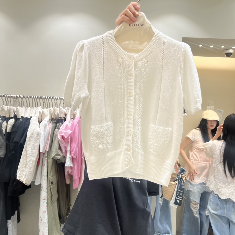 BY FLOW韓國直郵女裝新品人氣推薦職業26春夏針織衫口袋BY FLOW針織衫圖色2