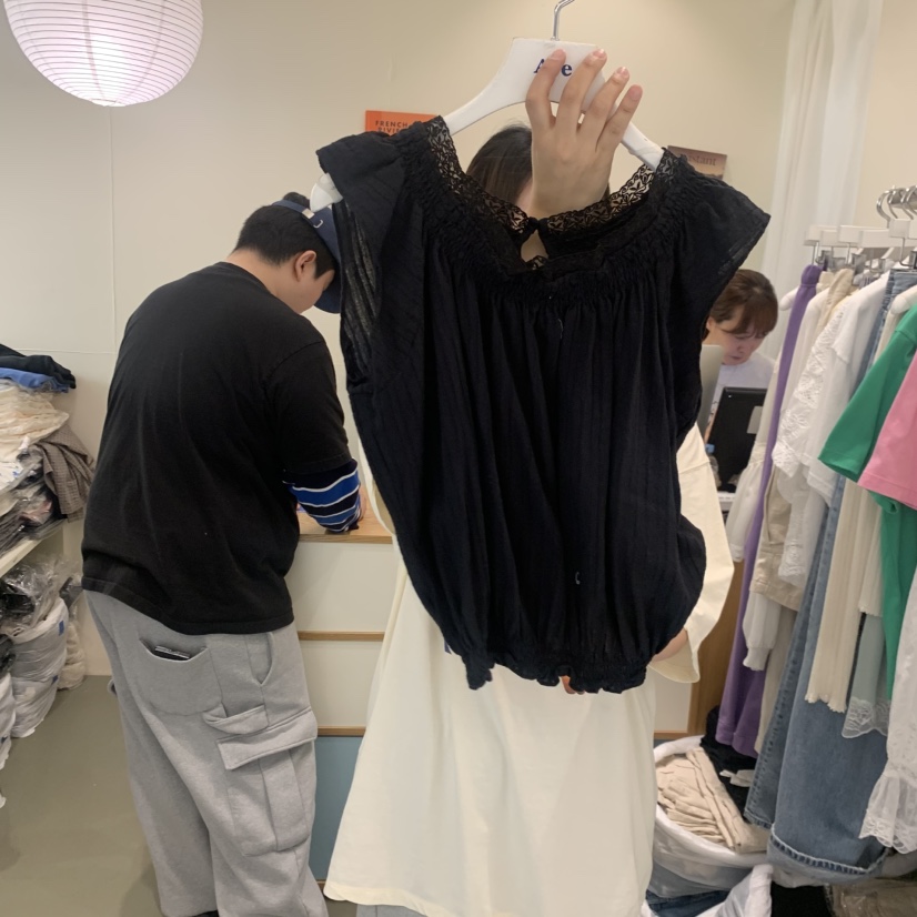 ARE韓國直郵女士新品人氣休閑熱賣26夏季時尚26春夏襯衫蕾絲衫ARE YOU/ARE襯衫/蕾絲衫圖色2