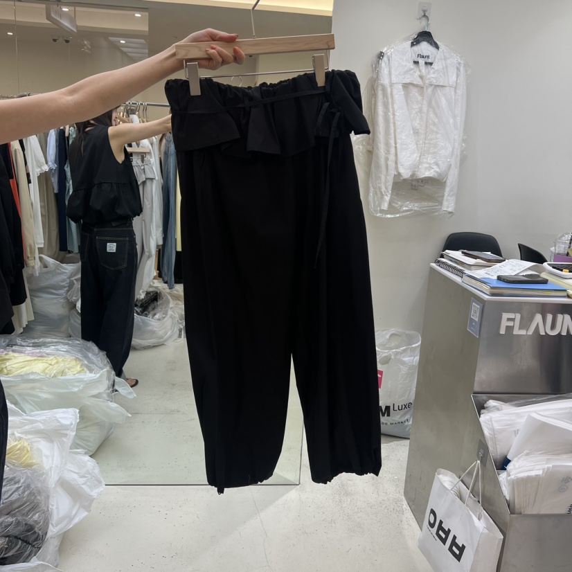 FLAUNT韓國直郵實拍女裝新品時尚熱賣人氣26夏季職業休閑褲FLAUNT休閑褲圖色3