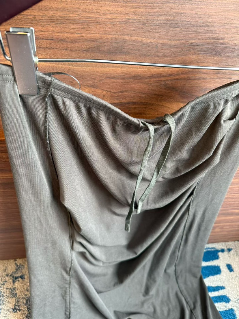 TUG韓國直郵女士新款26春夏熱賣26夏季職業休閑推薦長裙褶皺TUG長裙