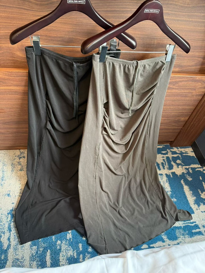 TUG韓國直郵女士新款26春夏熱賣26夏季職業休閑推薦長裙褶皺TUG長裙