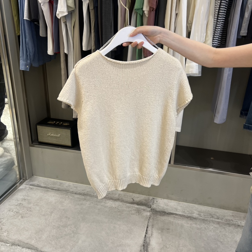 FAVE/FAVOURITE韓國代購女裝新款職業時尚針織衫短袖針織衫FAVE/FAVOURITE針織衫