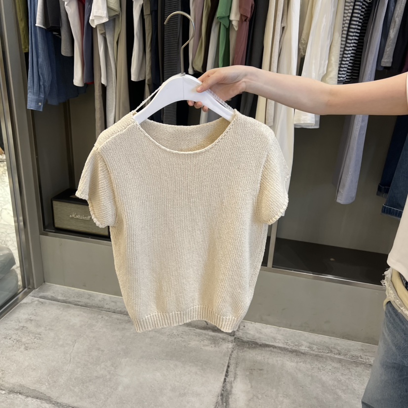 FAVE/FAVOURITE韓國代購女裝新款職業時尚針織衫短袖針織衫FAVE/FAVOURITE針織衫圖色2