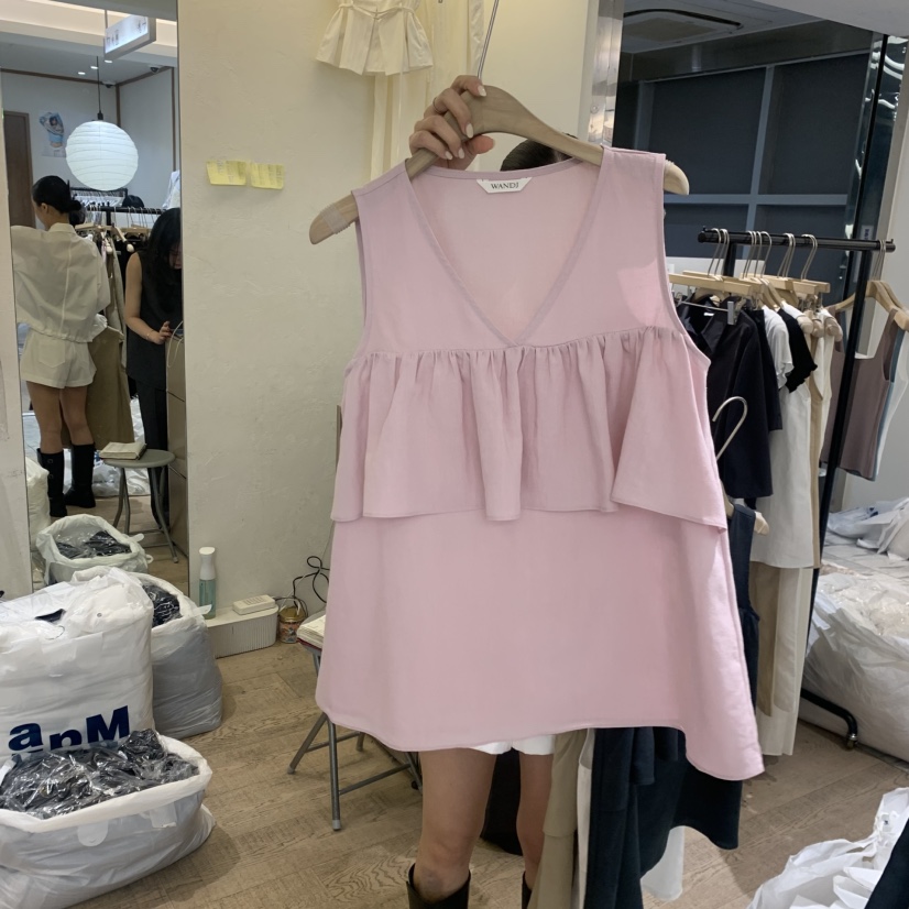 W AND J韓國東大門代購女裝新款時尚26夏季推薦吊帶背心W AND J吊帶/背心圖色3