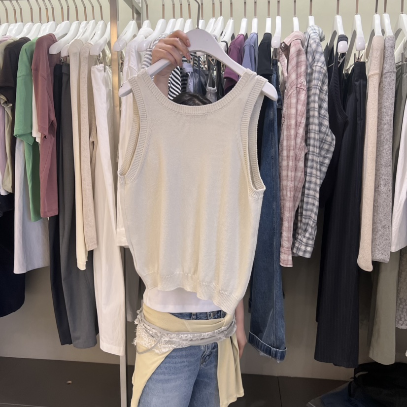 FAVE/FAVOURITE韓國直郵女裝新款推薦26夏季馬甲無袖針織衫FAVE/FAVOURITE馬甲