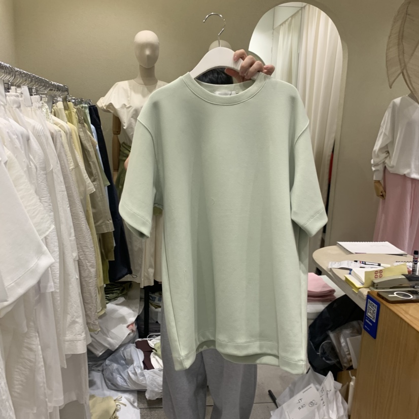 BROCCOLISALAD韓國直郵女裝新款推薦熱賣26春夏休閑26夏季T恤BROCCOLISALADT恤圖色3