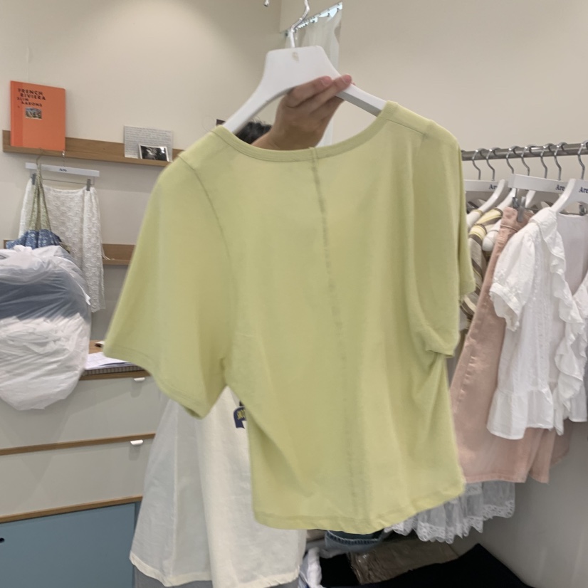 ARE韓國東大門直郵女士新品職業人氣26春夏推薦熱賣26夏季T恤ARE YOU/ARET恤