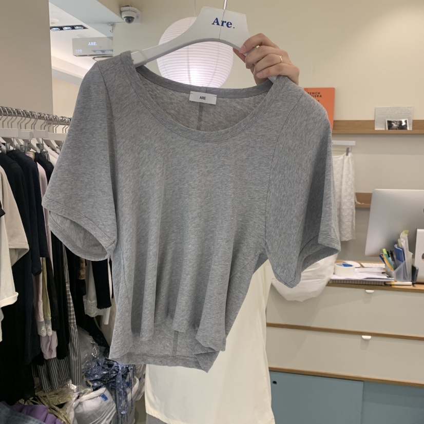 ARE韓國東大門直郵女士新品職業人氣26春夏推薦熱賣26夏季T恤ARE YOU/ARET恤圖色3