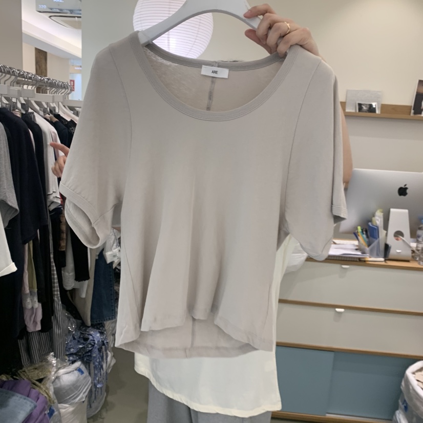 ARE韓國東大門直郵女士新品職業人氣26春夏推薦熱賣26夏季T恤ARE YOU/ARET恤圖色4