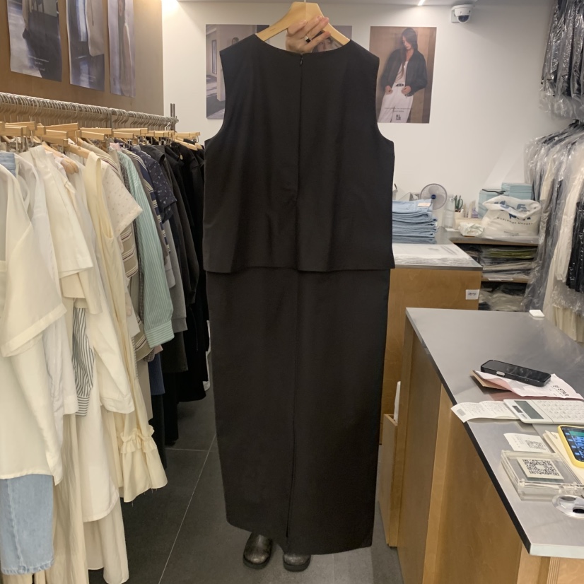 BLAIR韓國東大門直郵女士新品推薦26春夏連衣裙假兩件腰帶BLAIR seoul連衣裙