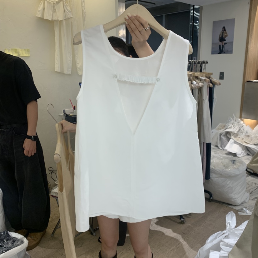 W AND J韓國直郵女裝新品熱賣26夏季職業人氣26春夏吊帶背心W AND J吊帶/背心