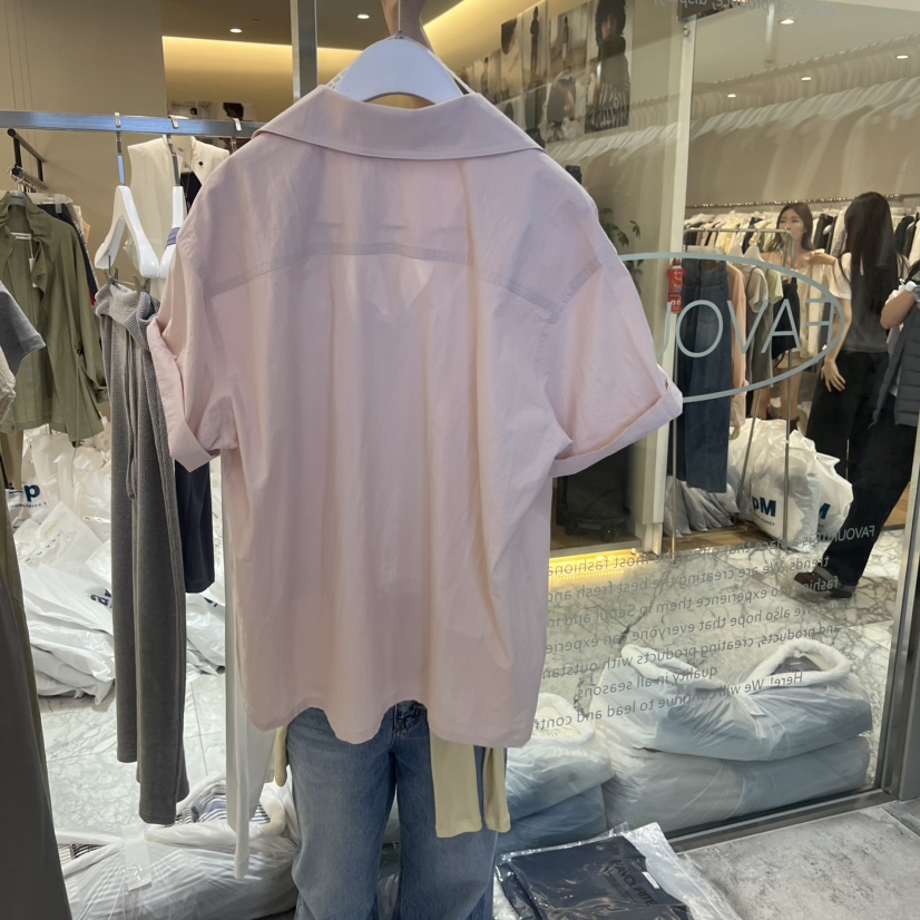 FAVE/FAVOURITE韓國東大門代購女士新品時尚26夏季襯衫蕾絲衫FAVE/FAVOURITE襯衫/蕾絲衫