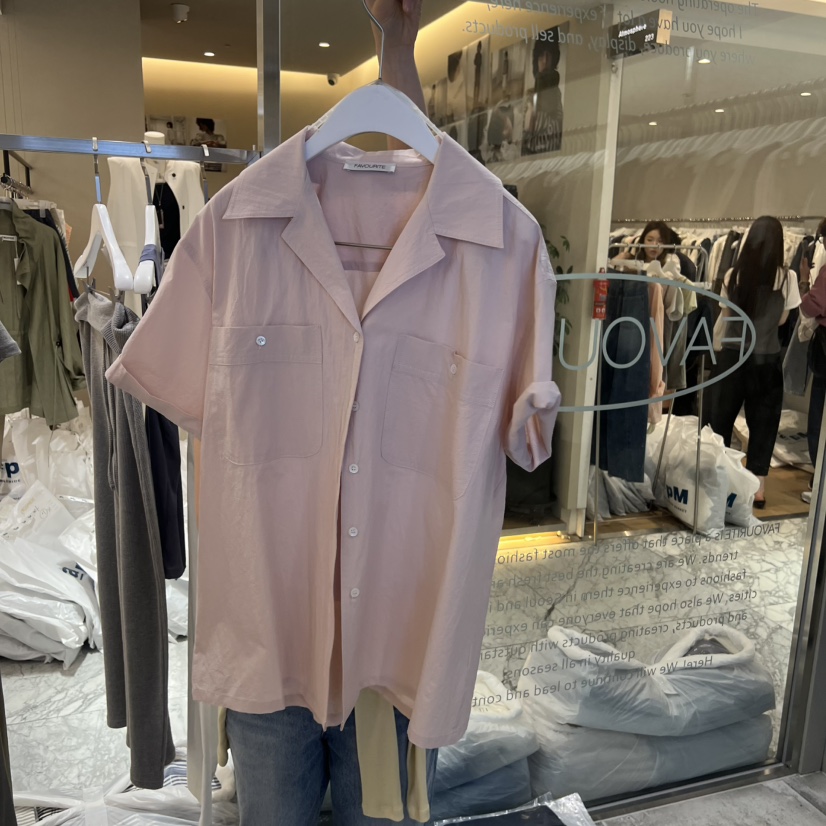 FAVE/FAVOURITE韓國東大門代購女士新品時尚26夏季襯衫蕾絲衫FAVE/FAVOURITE襯衫/蕾絲衫圖色3