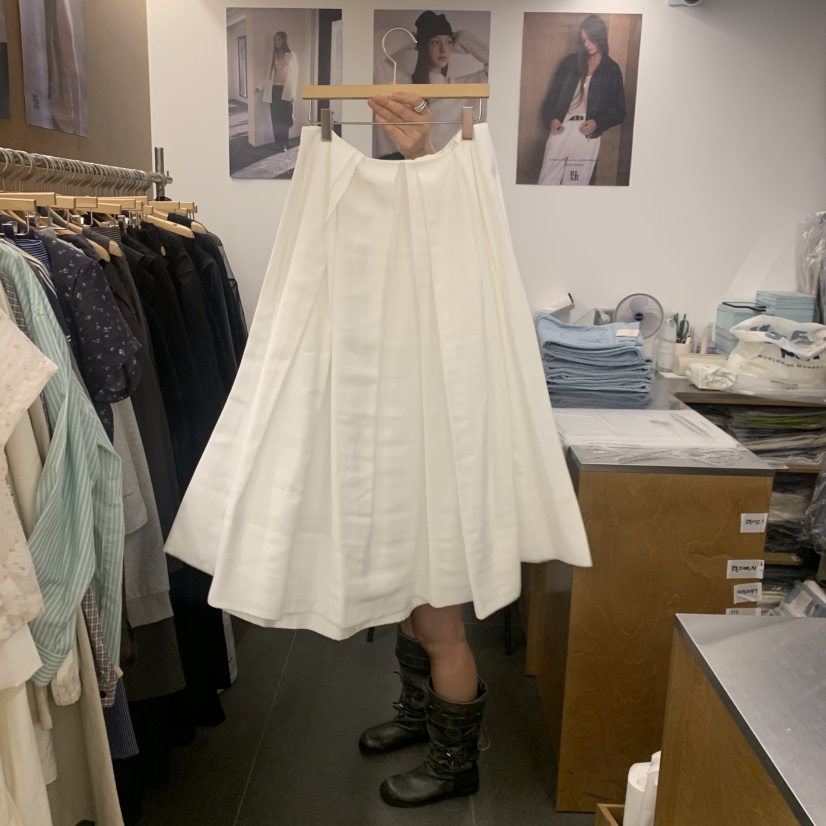 BLAIR東大門實拍韓國女士新品人氣職業26夏季半身裙中短裙褶皺BLAIR seoul半身裙/中短裙