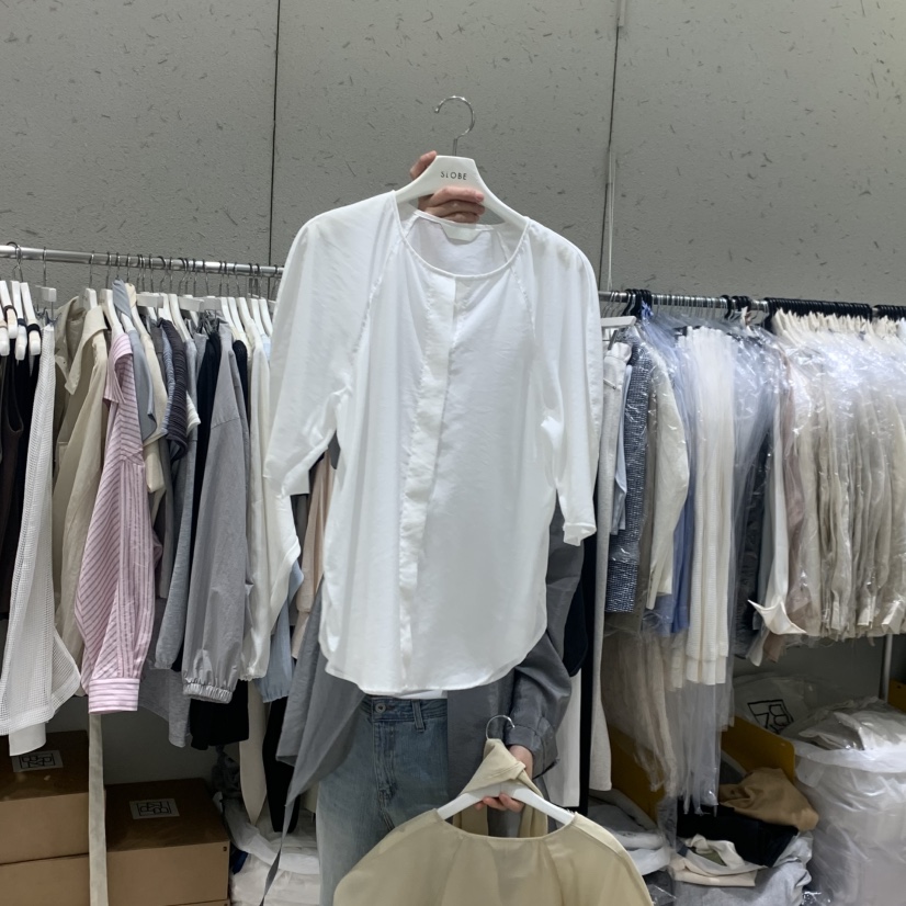 BRONZE韓國東大門直郵女裝新款職業人氣襯衫蕾絲衫含圍巾BRONZE襯衫/蕾絲衫圖色2