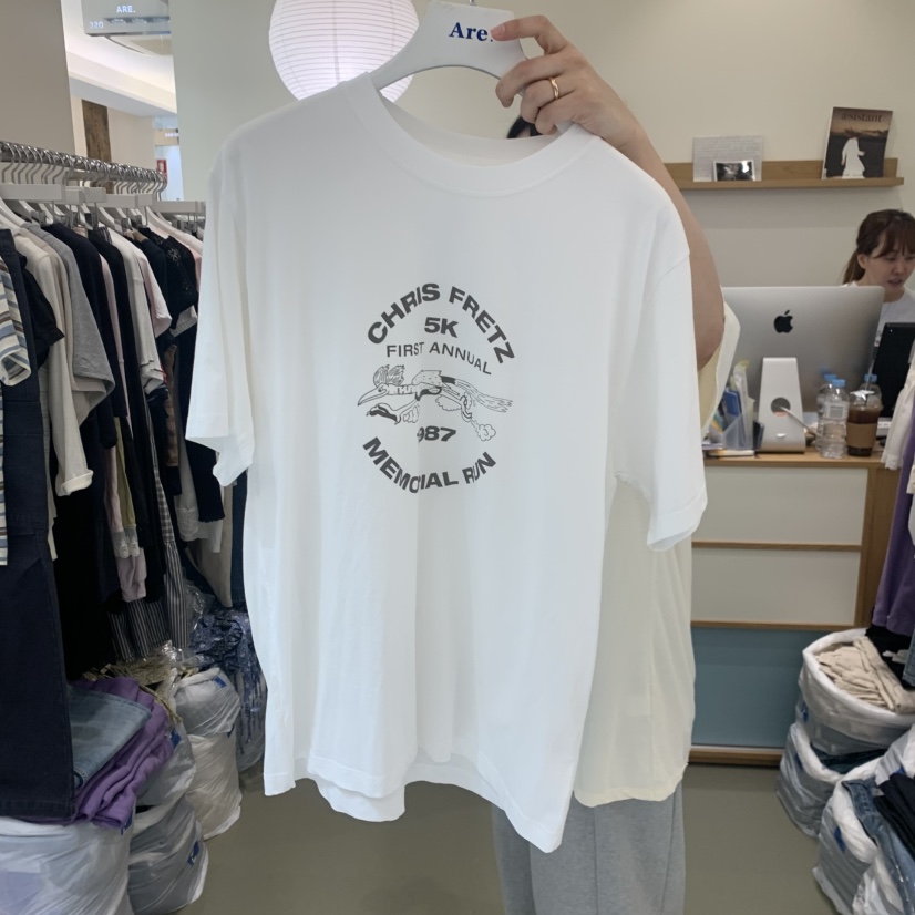 ARE東大門實拍韓國女裝新品職業推薦熱賣26夏季26春夏T恤ARE YOU/ARET恤圖色3