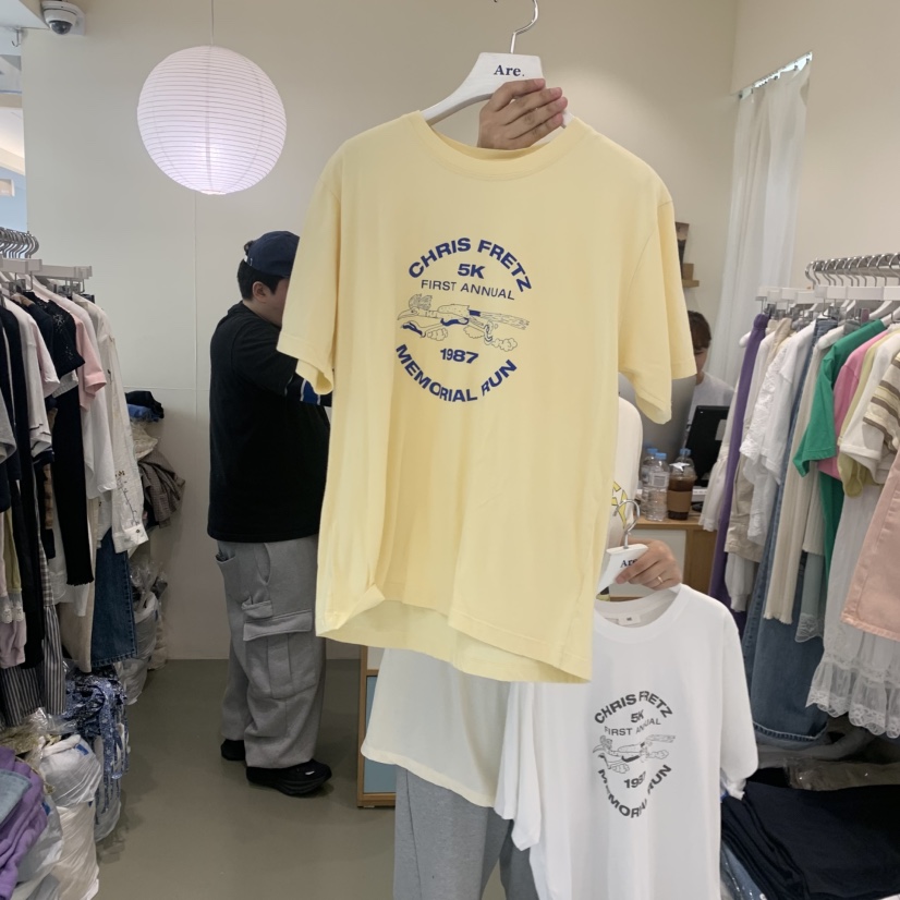 ARE東大門實拍韓國女裝新品職業推薦熱賣26夏季26春夏T恤ARE YOU/ARET恤圖色4