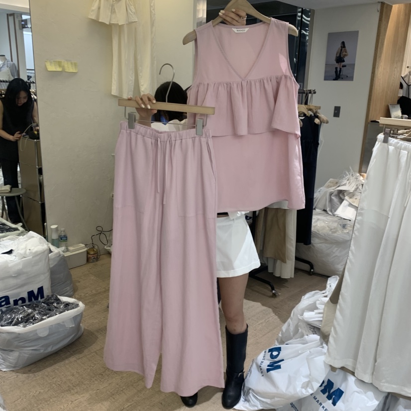 W AND J韓國直郵女裝新品職業人氣時尚推薦休閑熱賣套裝W AND J套裝圖色2