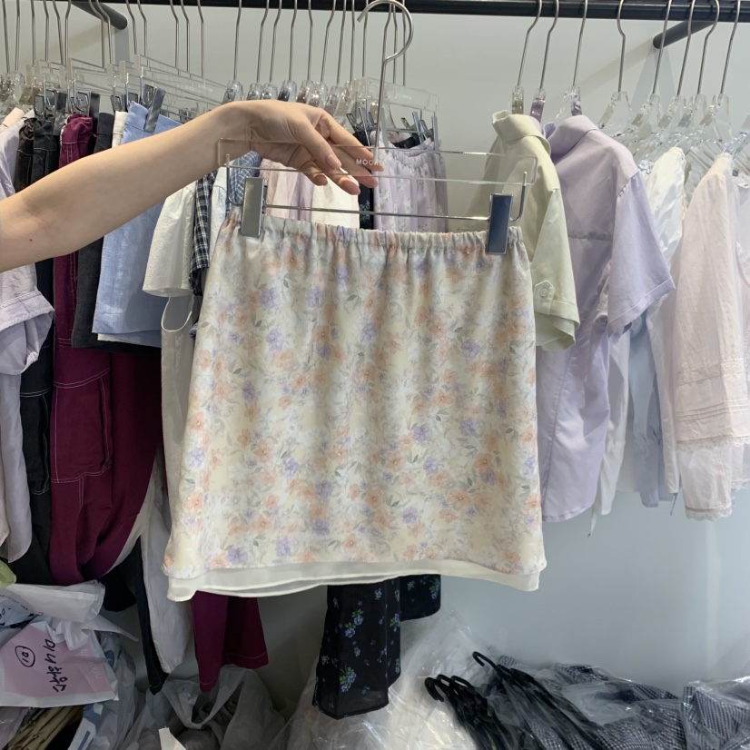 RIVEROOM韓國直郵女士新款職業休閑26夏季人氣26春夏短裙RIVEROOM短裙