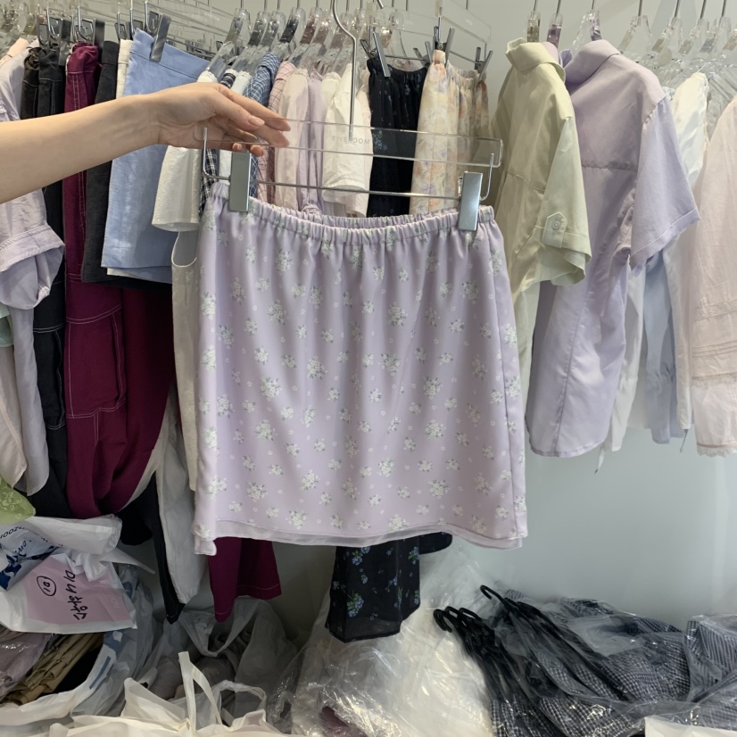 RIVEROOM韓國直郵女士新款職業休閑26夏季人氣26春夏短裙RIVEROOM短裙圖色2