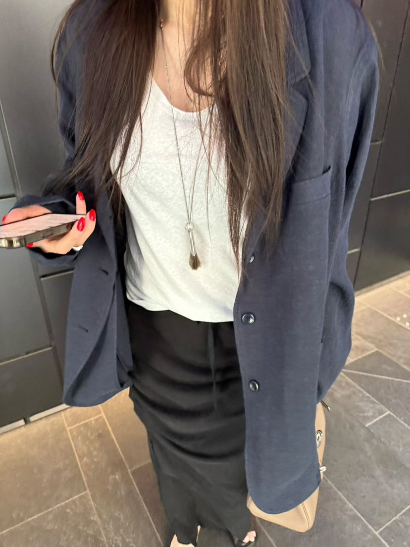 TUG韓國東大門代購女士新品時尚26春夏26夏季推薦夾克亞麻TUG夾克