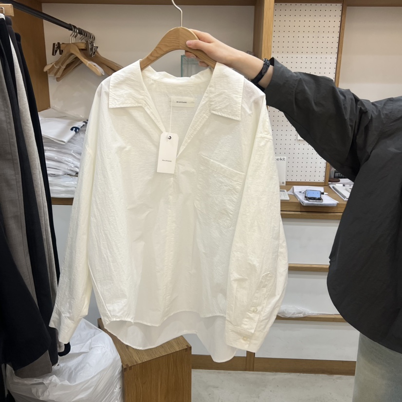 ARCHITEKT韓國東大門代購女士新款推薦人氣職業襯衫蕾絲衫ARCHITEKT襯衫/蕾絲衫圖色1