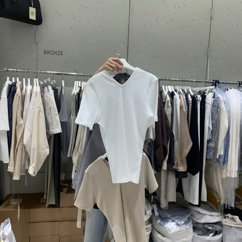 BRONZE韓國直郵女士新款職業26夏季人氣熱賣推薦時尚26春夏T恤BRONZET恤