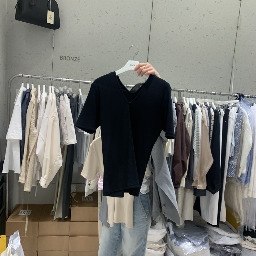 BRONZE韓國直郵女士新款職業26夏季人氣熱賣推薦時尚26春夏T恤BRONZET恤圖色2