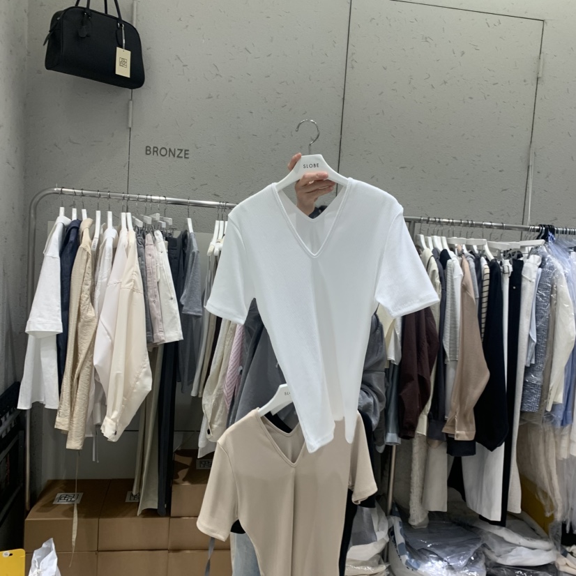 BRONZE韓國直郵女士新款職業26夏季人氣熱賣推薦時尚26春夏T恤BRONZET恤圖色4