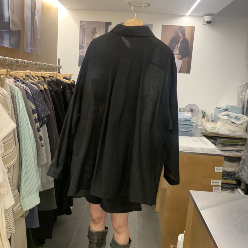 BLAIR韓國東大門直郵女士新品人氣休閑襯衫蕾絲衫亞麻紐扣BLAIR seoul襯衫/蕾絲衫