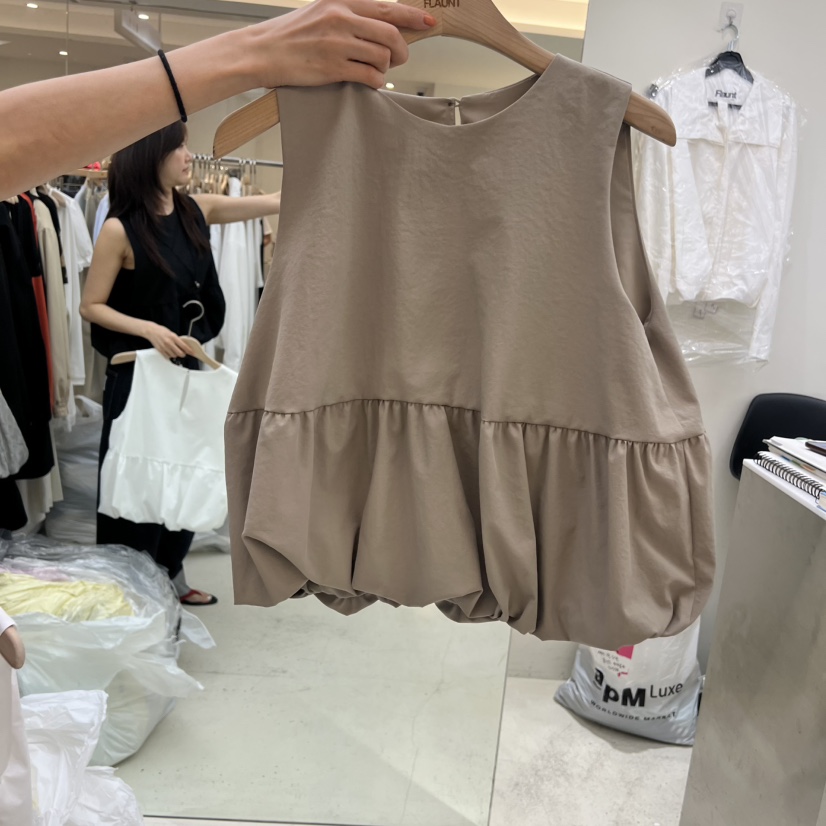 FLAUNT韓國東大門代購女裝新品推薦熱賣休閑26夏季吊帶背心FLAUNT吊帶/背心圖色2