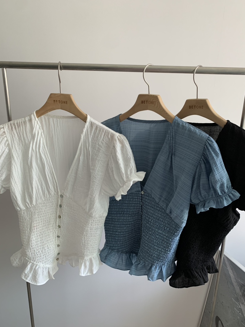 BETONE韓國直郵實拍女士新款職業熱賣休閑時尚襯衫蕾絲衫BETONE襯衫/蕾絲衫