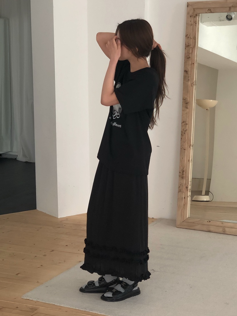 ONDO-P韓國直郵實拍女裝新款26夏季人氣職業熱賣時尚長裙ONDO-P長裙