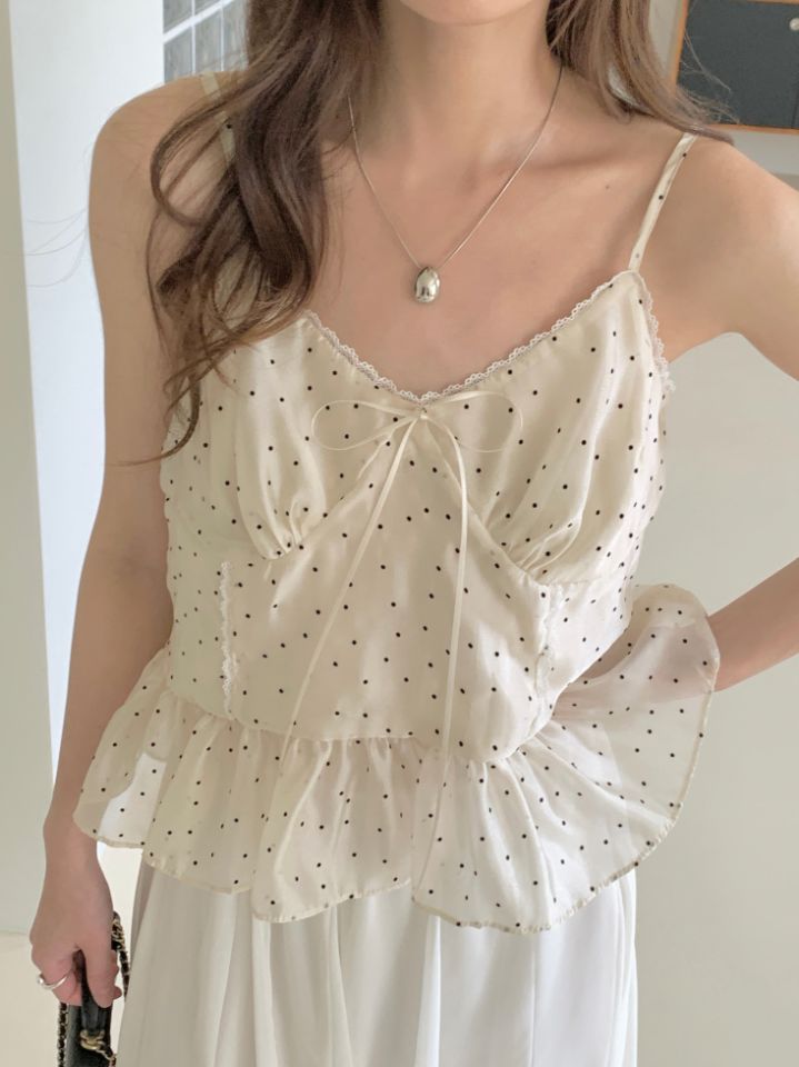 CRONG韓國代購女士新品26春夏人氣推薦休閑熱賣職業吊帶背心CRONG吊帶/背心