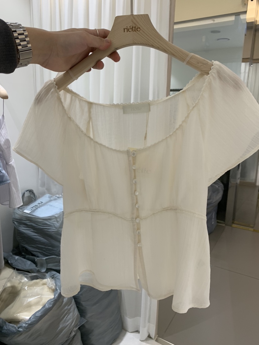 RIETTE東大門實拍韓國女士新品推薦職業26夏季襯衫蕾絲衫RIETTE襯衫/蕾絲衫圖色2