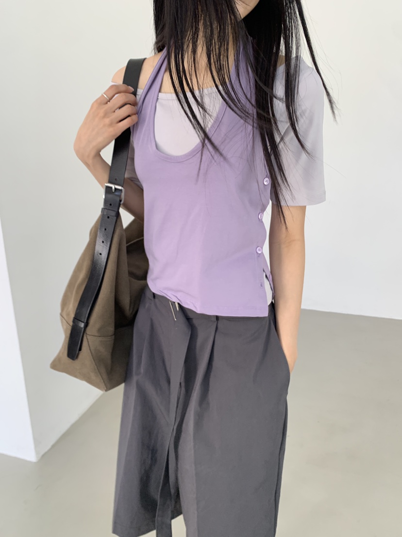 MURMUR韓國直郵實拍女裝新品職業休閑26夏季時尚人氣26春夏T恤MURMURT恤