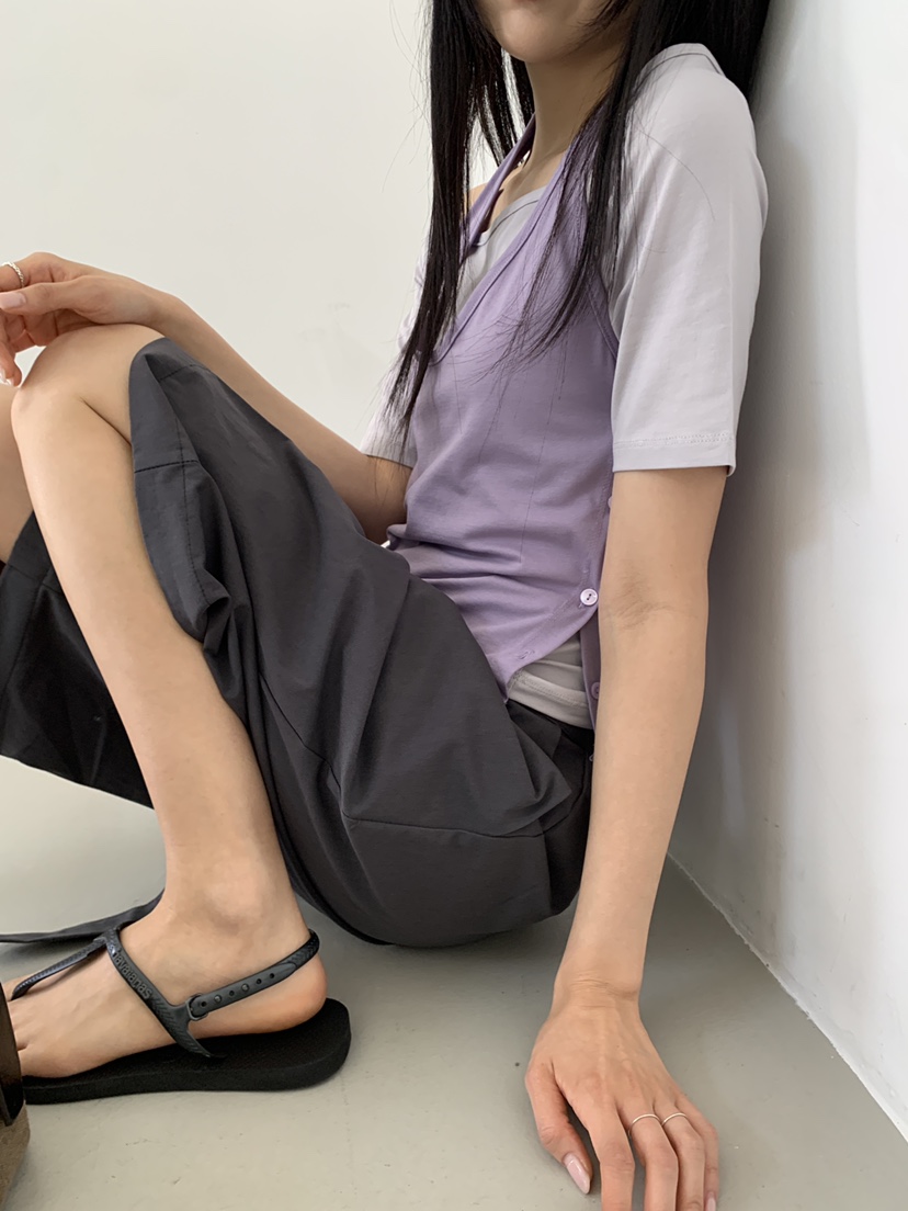 MURMUR韓國直郵實拍女裝新品職業休閑26夏季時尚人氣26春夏T恤MURMURT恤